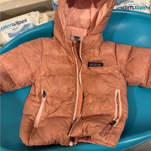 Patagonia baby down coat pink 6-12 months